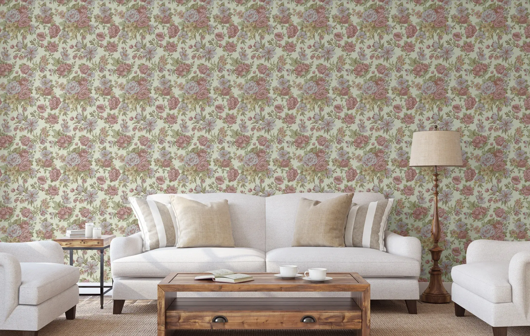 Pink Embossed Wallpaper – Botanical Blossom (5806-4)